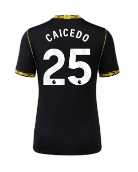 Billige Fotballdrakt Chelsea Moises Caicedo #25 Replika Bortedrakt Dame 2026-27 Kortermet